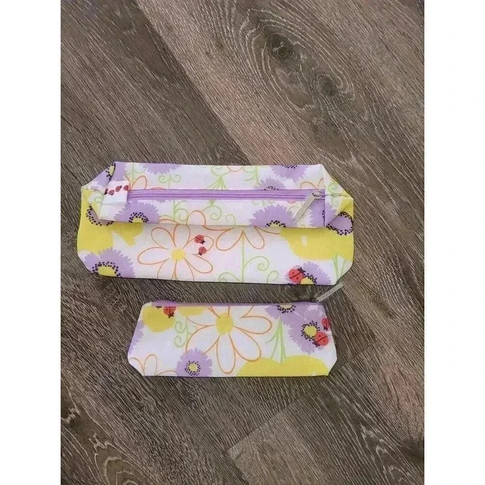 Clinique Floral Makeup Bag set‎ of 2